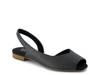 Briella Flat - Women's Black Raffia view