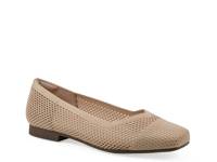 Beslee Ballet Flat Beige Fabric view