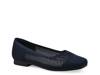 Beslee Ballet Flat Navy Fabric view