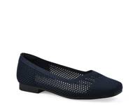 Beslee Ballet Flat Navy Fabric view
