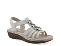 Caselyn Wedge Sandal White Nubuck view