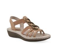Caselyn Wedge Sandal Beige Nubuck view