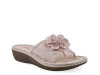 Chill Wedge Sandal Pink Fabric view