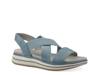 Hapley Wedge Sandal Blue Nubuck view