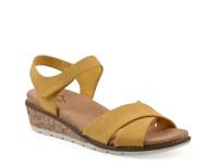 Tinna Wedge Sandal Yellow view