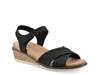 Tinna Wedge Sandal Black view