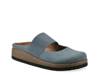 Bassi Clog Blue Leather view