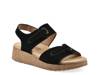 Gelato Wedge Sandal Black Suede view
