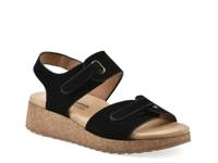 Gelato Wedge Sandal Black Suede view