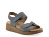 Gelato Wedge Sandal Blue Suede view