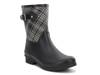 Blair Plaid Waterproof Rain Boot - Women's Black Plaid Print view