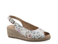 Maize Espadrille Wedge Sandal White Floral Print view