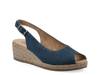 Maize Espadrille Wedge Sandal Dark Denim Blue view