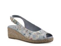 Maize Espadrille Wedge Sandal Light Blue Floral Print view