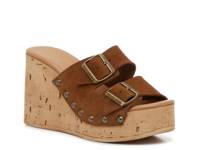 Amalfi Wedge Sandal Dark Brown view