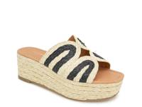 Serene Platform Sandal Beige/Black view