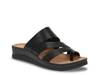Fresha Wedge Sandal Black Synthetic view