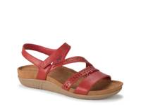 Jinna Wedge Sandal Cherry Red view