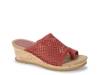 Faye Wedge Sandal Red view