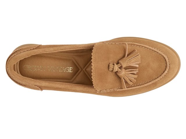 Brown Faux Suede Slip-On Loafer By Crown Vintage Crown Vintage Madina Loafer - Free Shipping | DSW main image 3