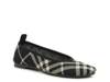 Ballerina Ballet Flat Black/White Check Print view