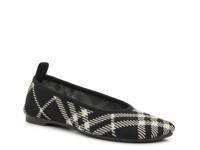 Ballerina Ballet Flat Black/White Check Print view