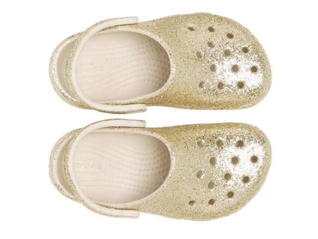Crocs Classic Chunky Glitter Clog - Kids' - Free Shipping | DSW