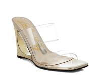 Zelene Wedge Sandal Gold Metallic view