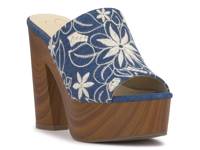 Shelbie Platform Mule Blue view