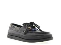 Authentic Original 2-Eye Mudguard Boat Shoe Black view