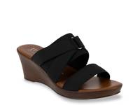 Clous Wedge Sandal Black view