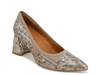 Dionne Pump Brown Snake Print view