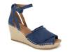Charli Wedge Sandal Blue Denim view