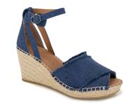 Charli Wedge Sandal Blue Denim view