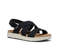 Elle Crisscross Sandal Black view