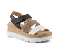 Acey Wedge Sandal Grey view