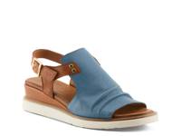 Locals Wedge Sandal Blue Denim view