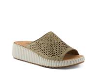 Rhydian Wedge Sandal Sage Green view