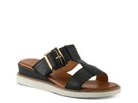 Seaport Wedge Sandal Black view
