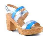 Talha Platform Sandal Blue view