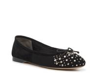Zane Ballet Flat Black Suede view