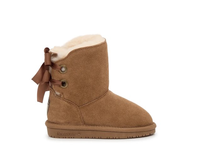 Take 50% OFF-BearPaw Warm Brown Kids Winter Boots with Faux Fur Lining, Sz-12 Unisex Brown Bearpaw Kids Faux Fur Lined | Mercari main image 3