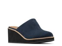 Janella Wedge Mule Navy view