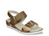 Civic Wedge Sandal Brown Snake Print view