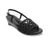 Danza Wedge Sandal Black view