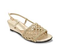 Danza Wedge Sandal Gold Metallic view