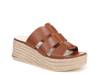 Tevin Wedge Sandal Dark Brown view