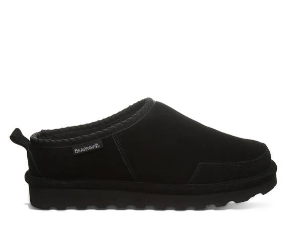 Click to shop men's black slippers at DSW Designer Shoe Warehouse.