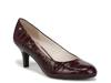 Parigi Pump Burgundy Croc Print view