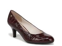 Parigi Pump Burgundy Croc Print view